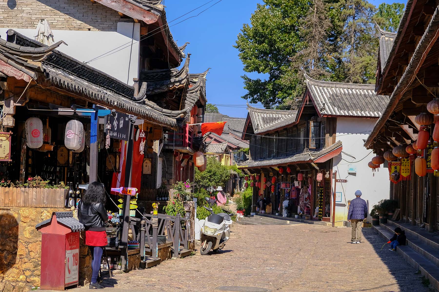 Shuhe Altstadt in der Nähe von Lijiang, Yunnan