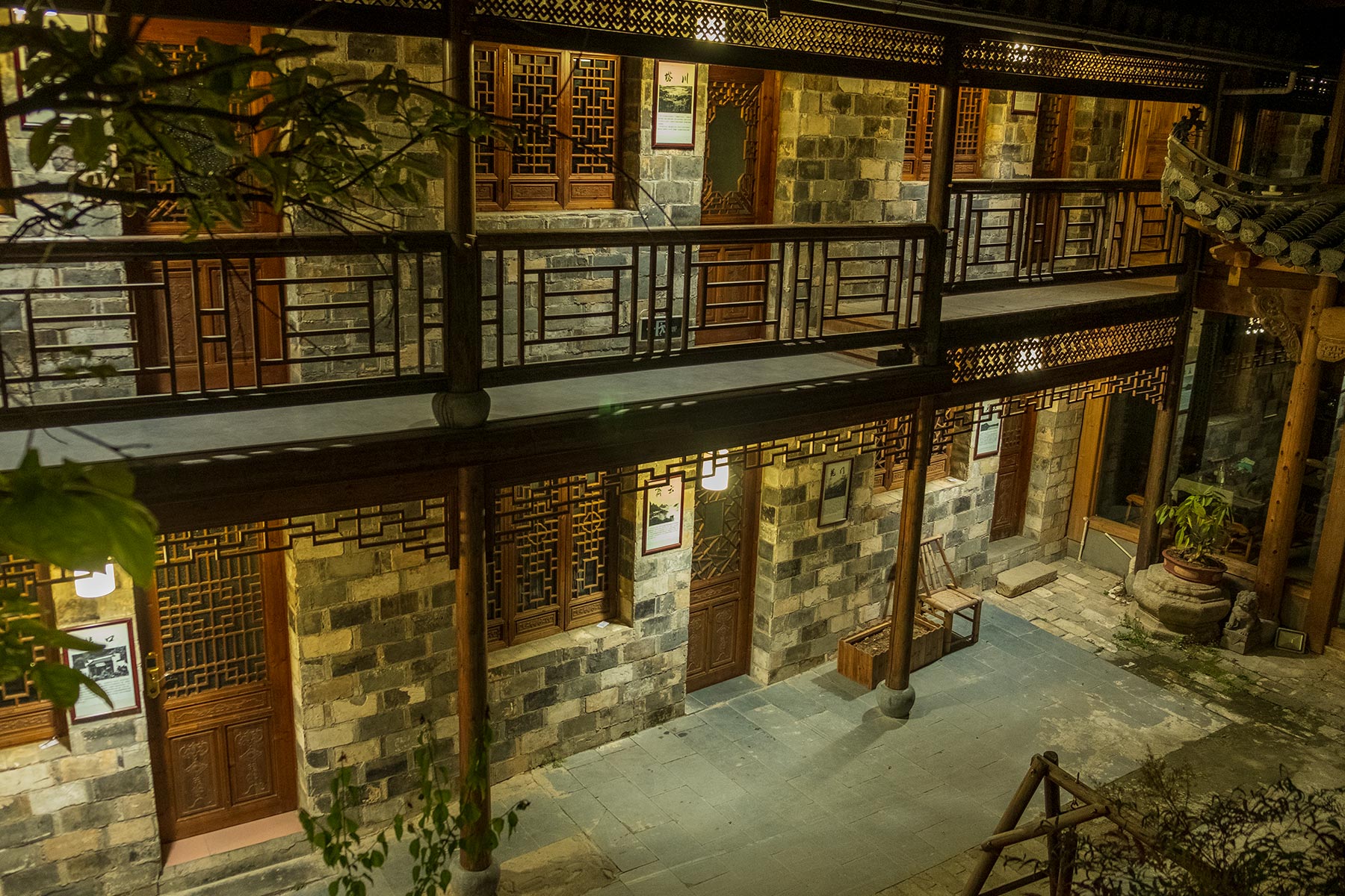 Hotel in der Altstadt Hongcun in Anhui, China