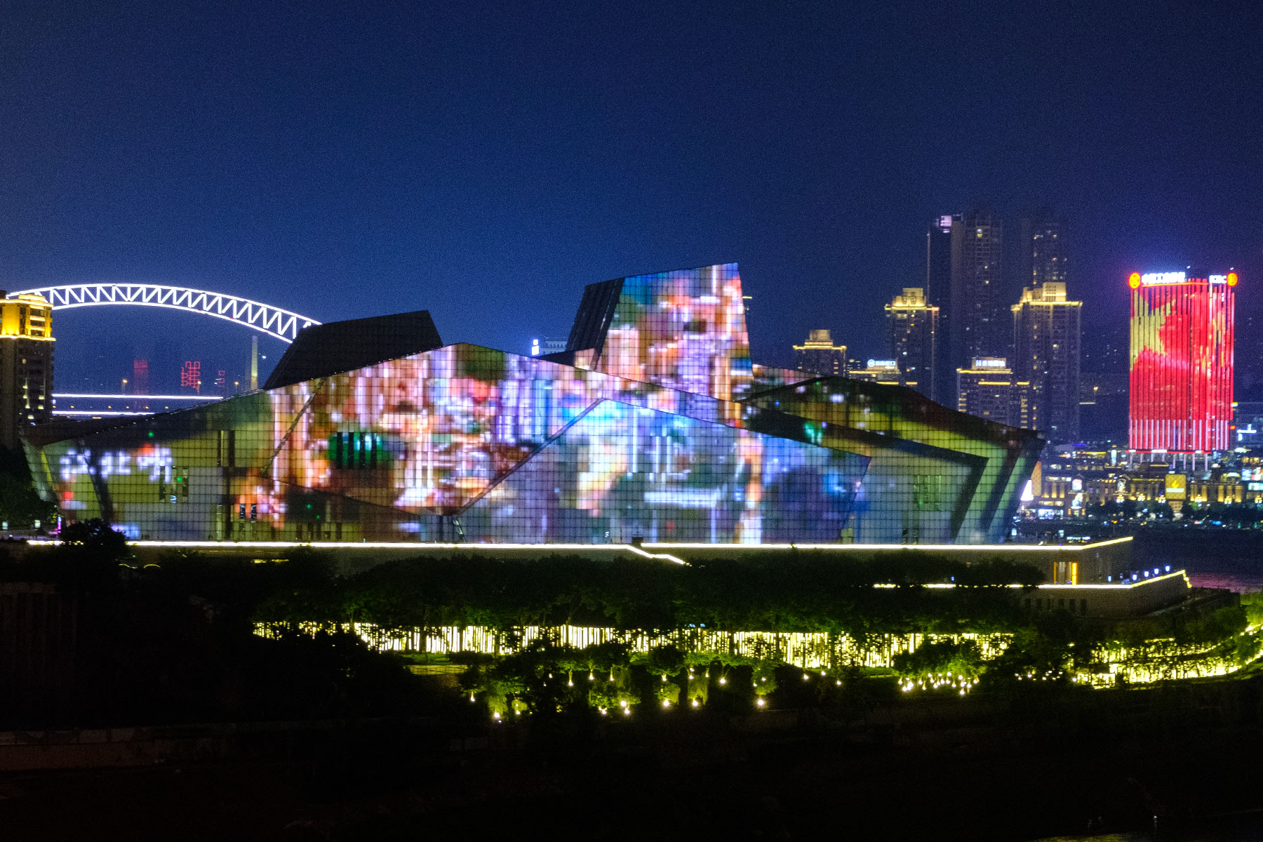 Chongqing Oper bei Nacht in China