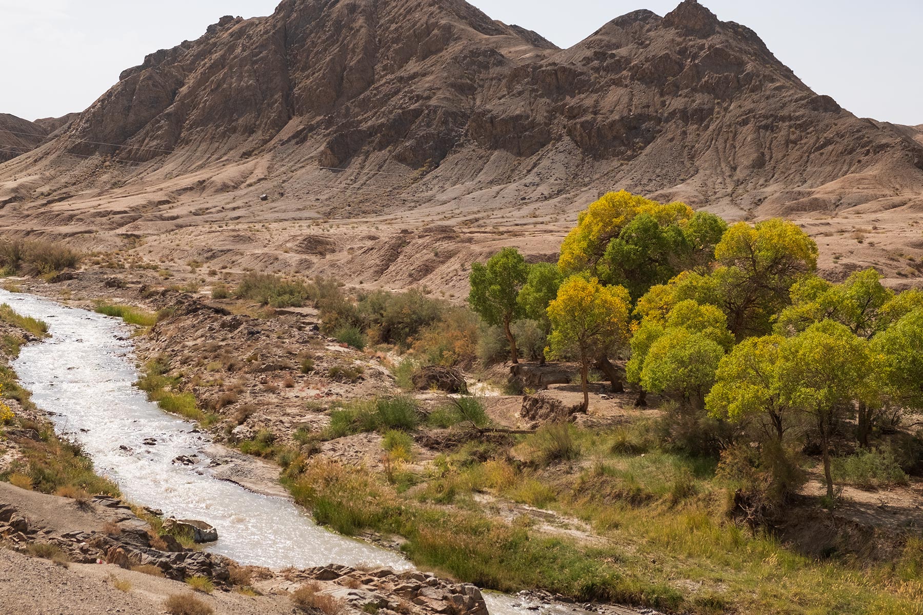 Bergregion in Gansu in China