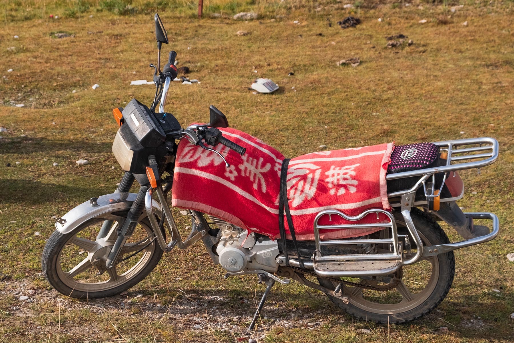 Motorrad in Qinghai