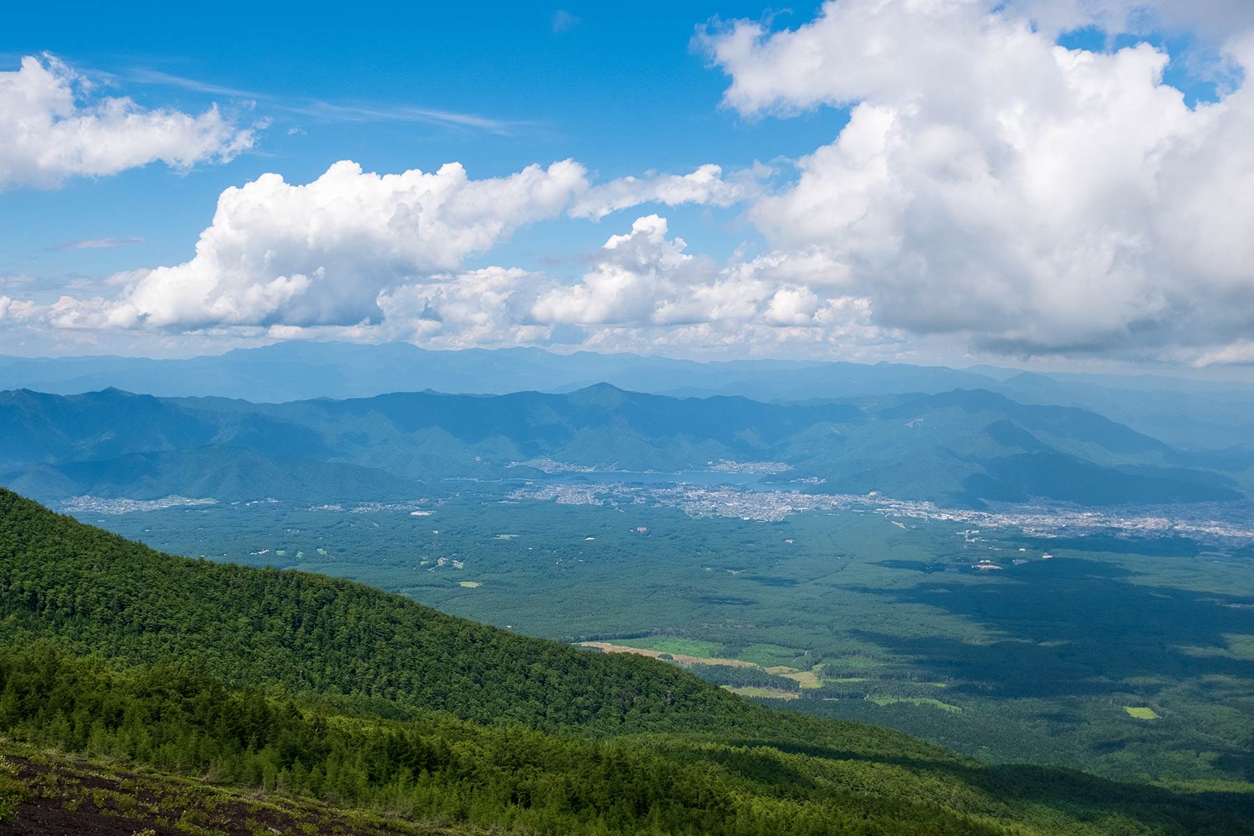 Blick auf den Kawguchi See vom Mt. Fuji