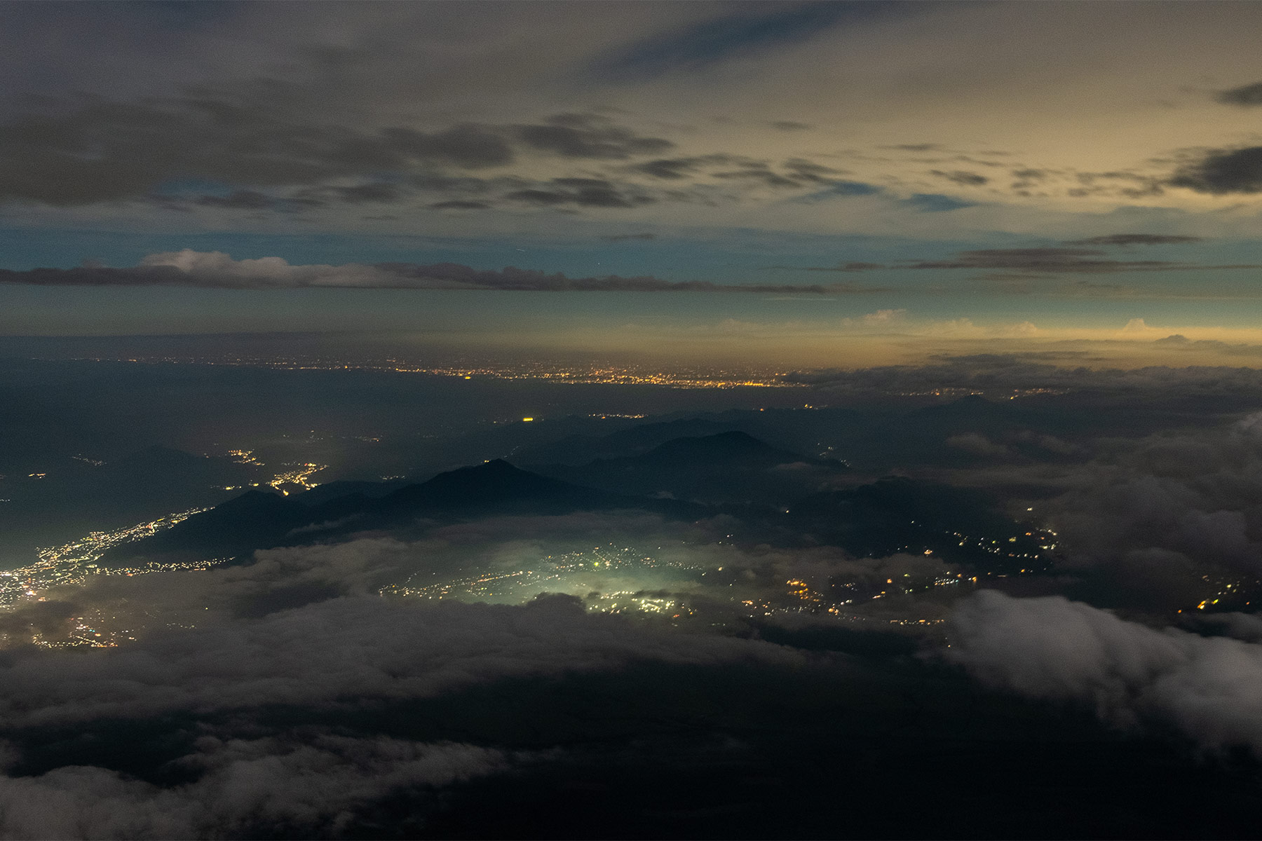 Nachthimmel vom Mt. Fuji