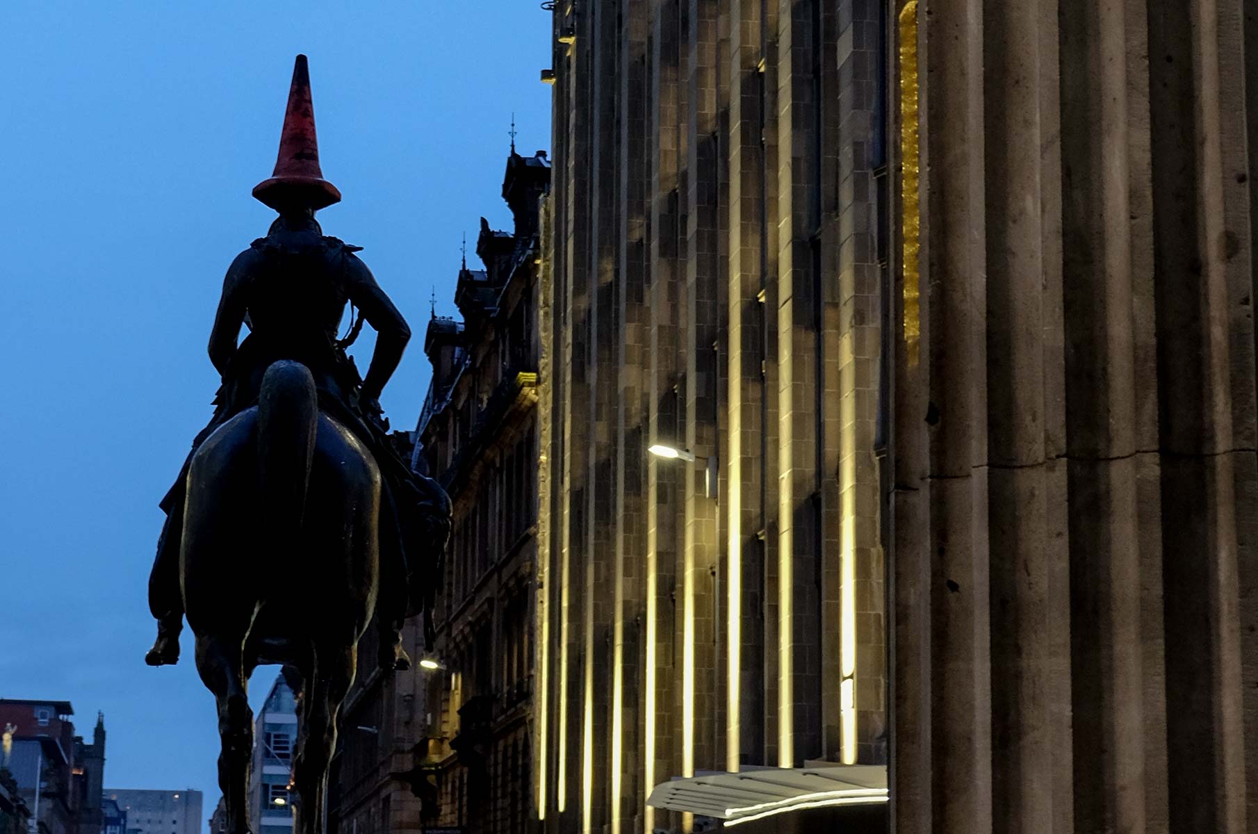 glasgow_18 Duke of Wellington in Glasgow, Schottland