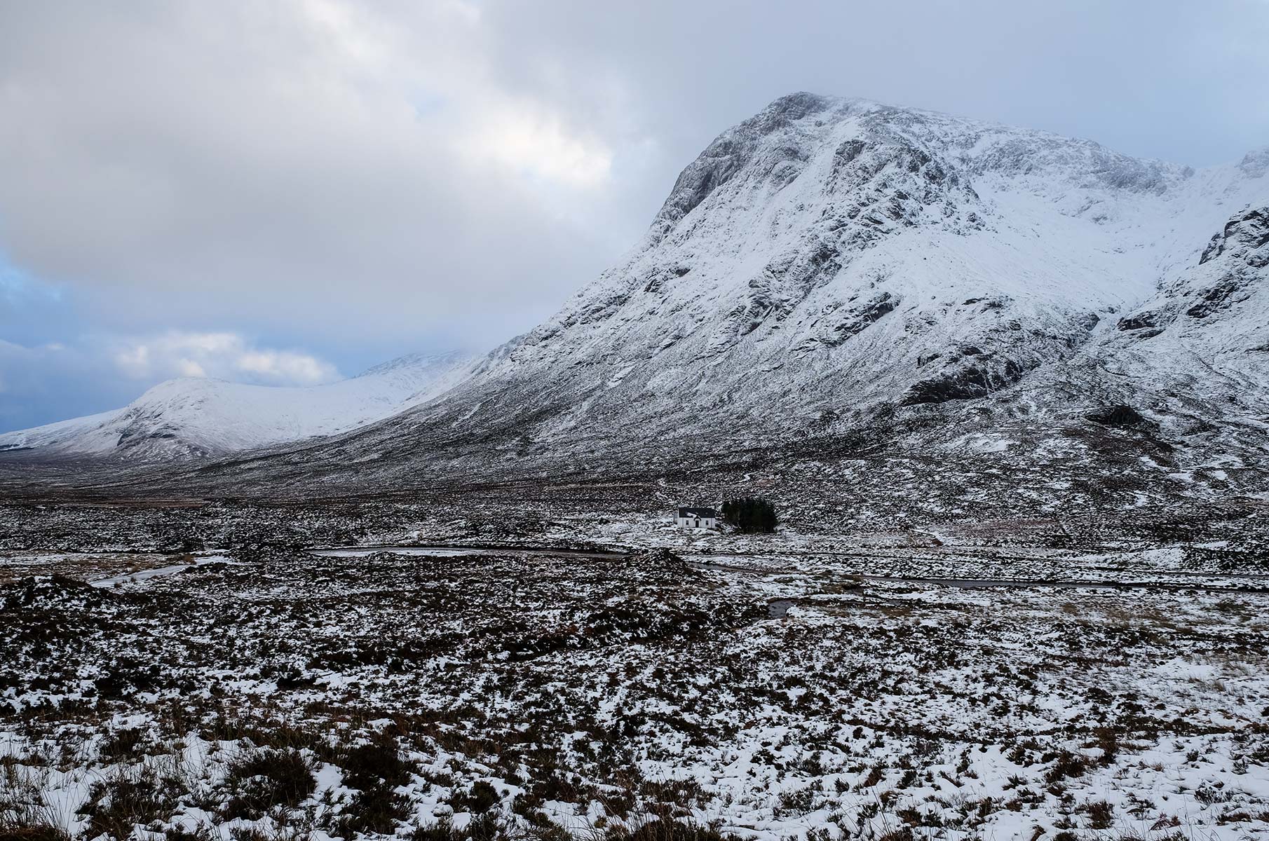 loch-lomond_10 Blick auf den Buachaille Etive Mor im Winter, Schottland